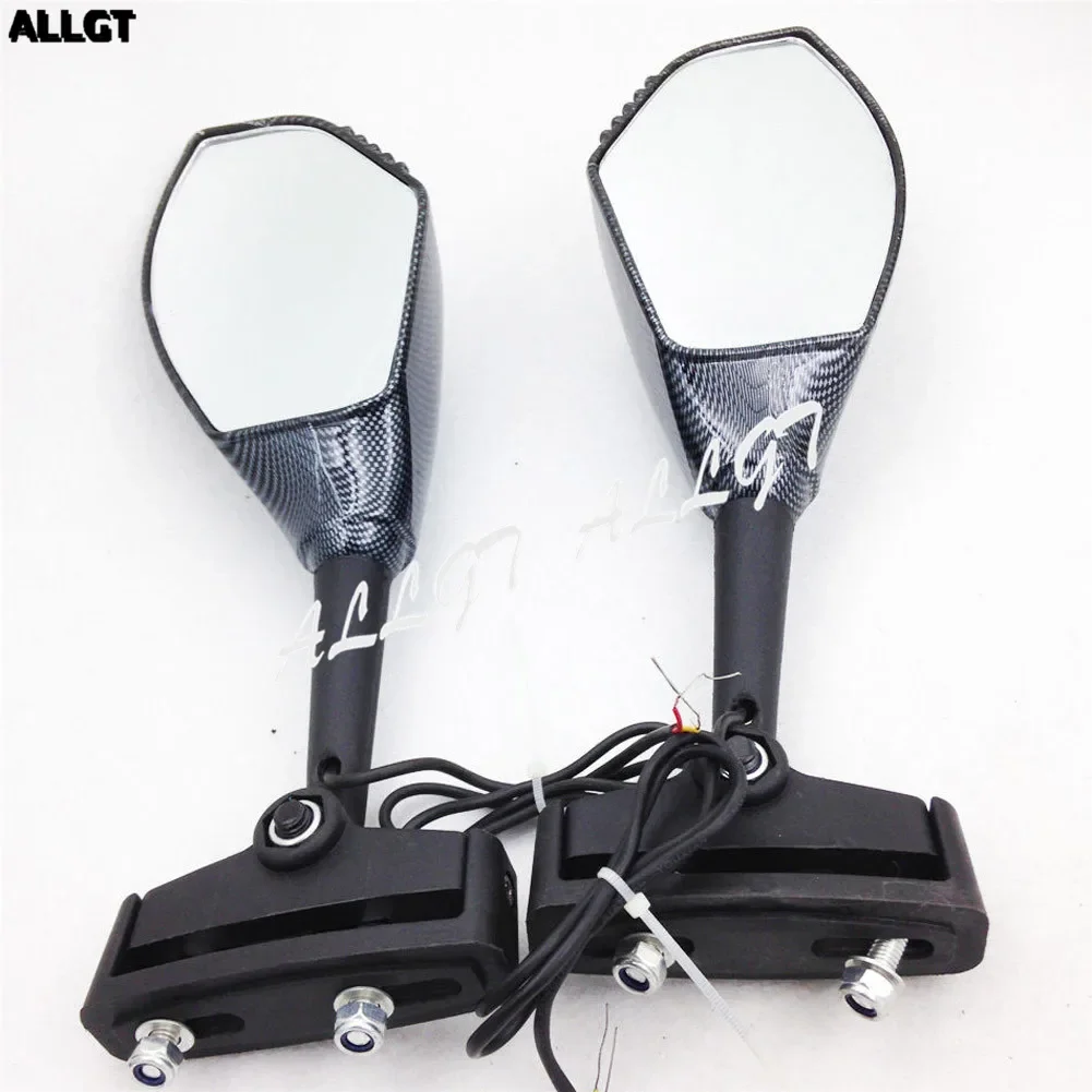 

LED Turn Signal Integrated Mirror for SUZUKI GSX-R GSXR 600 750 Hayabusa CARBON NEW