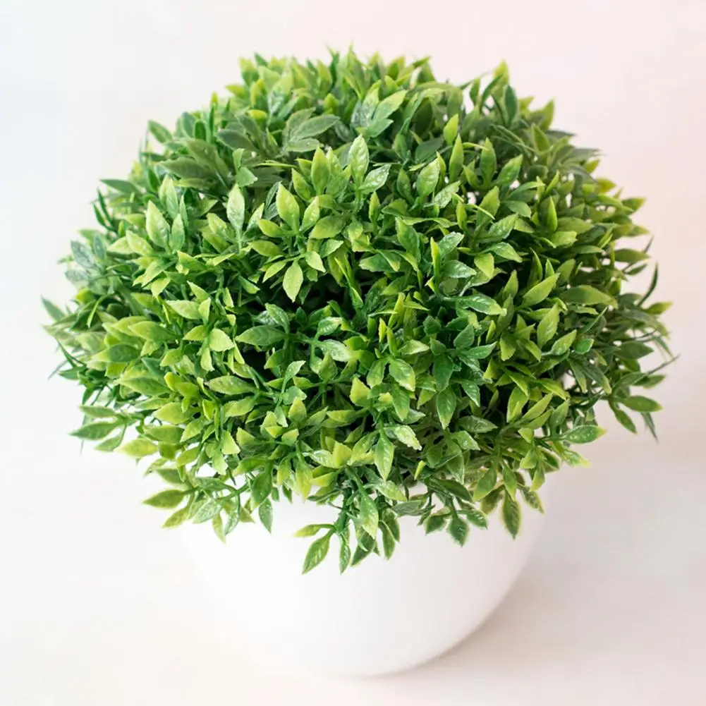Green Artificial Plant Bonsai Simulation Pine Tree Potted Table Top Ornaments Home Office Decor Fake Plants Pot Decorative Craft