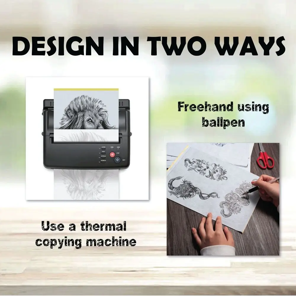 100/50/30/10/5 قطعة ورق نقل الوشم A4 حجم ورق استنسل الوشم ورق نسخ حراري من الكربون لآلة نقل الوشم