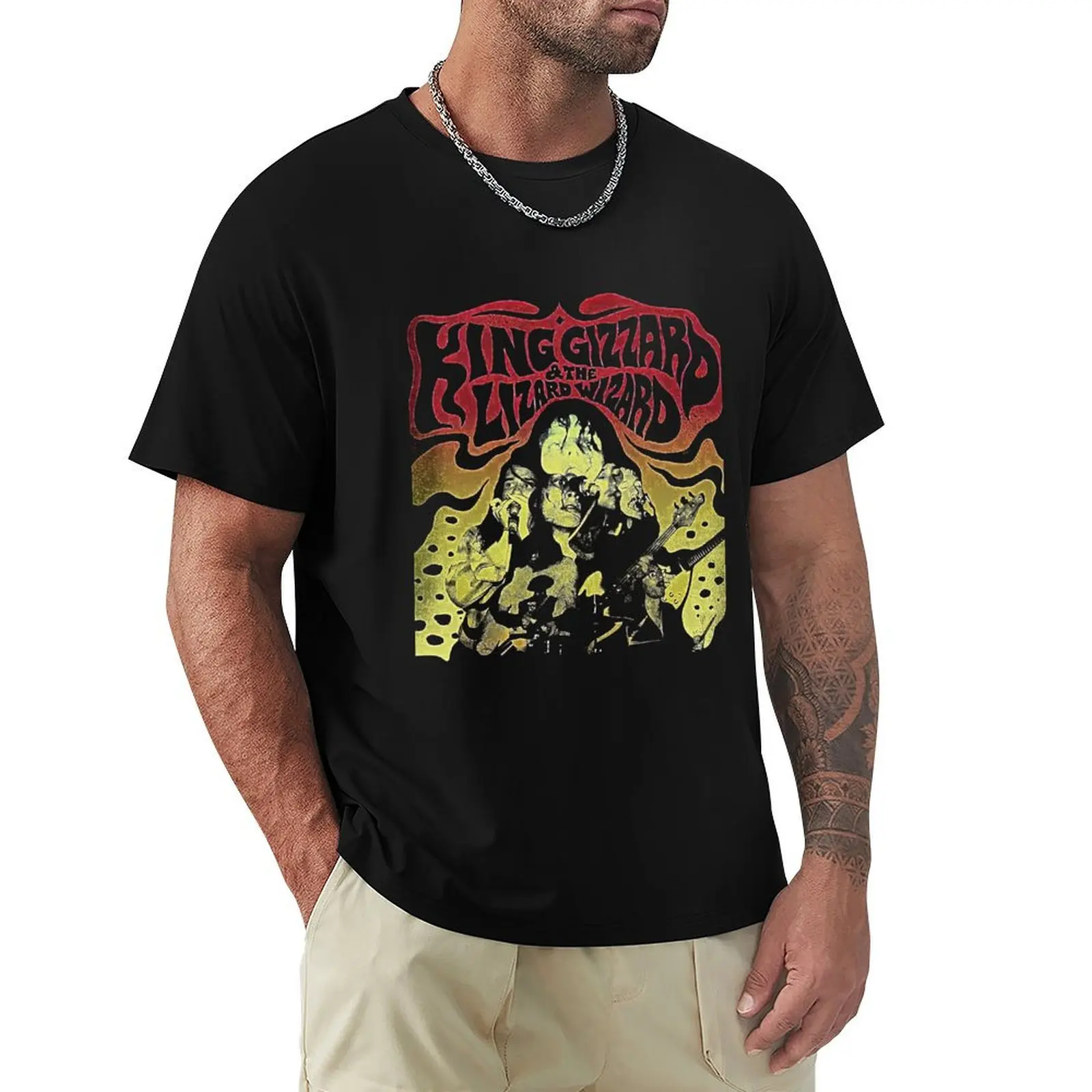 

king gizzard and lizard wizard T-Shirt summer tops anime stuff customs mens t shirts pack