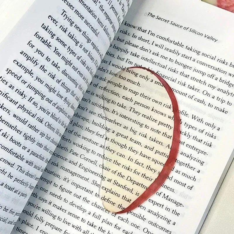 Creative Fruit Apple Slice Bookmark With Simulation Funny Design Sense For INS Fixed Book Photography Cartoon Cute Note Bookmark