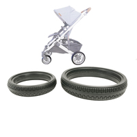 Buggy Wheel Tire For Uppababy Cruz V2 Front Or Rear PU Tyre Cover DIY Baby Stroller Replace Accessories