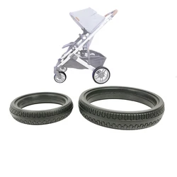 Buggy Wheel Tire For Uppababy Cruz V2 / V3 Front Or Rear PU All Terrain Tyre Cover With Tread Baby Stroller Replace Accessories