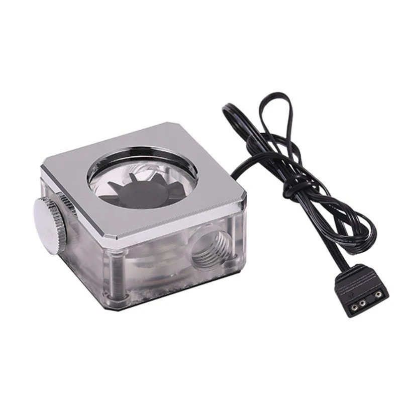 Water Cooling Flow Meter G1/4Inch Flow Meter System For PC Gaming Water Cooling Building Silver