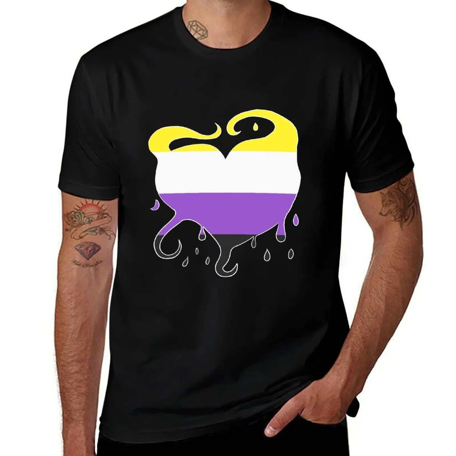 Nonbinary Pride - Filth Heart Edition T-Shirt t shirts for man graphic vintage T-Shirt
