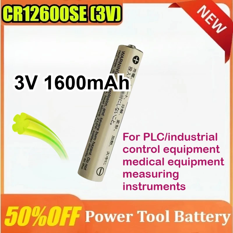 

Новинка для CR12600SE, 3 В, 1600 мАч, приборное оборудование, детали литиевой батареи PLC, настраиваемая вилка, высококачественная батарея