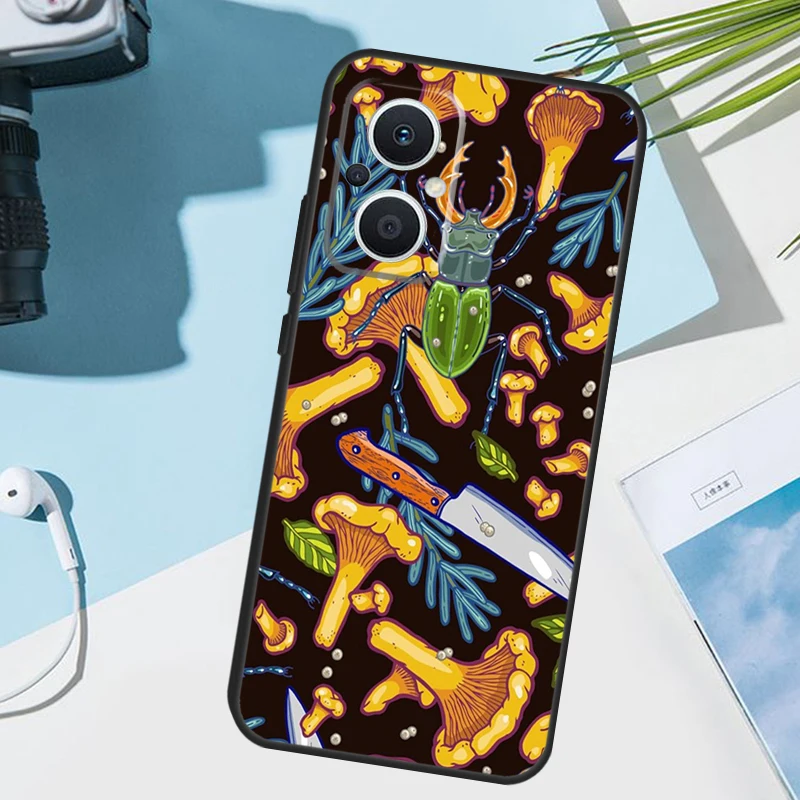 غطاء غابة الفطر لهاتف OPPO Reno 12 F 13F 14F 11F 10 11 13 14 Pro 7 8 Lite OPPO Find X9 X5 X6 X8 Pro #4