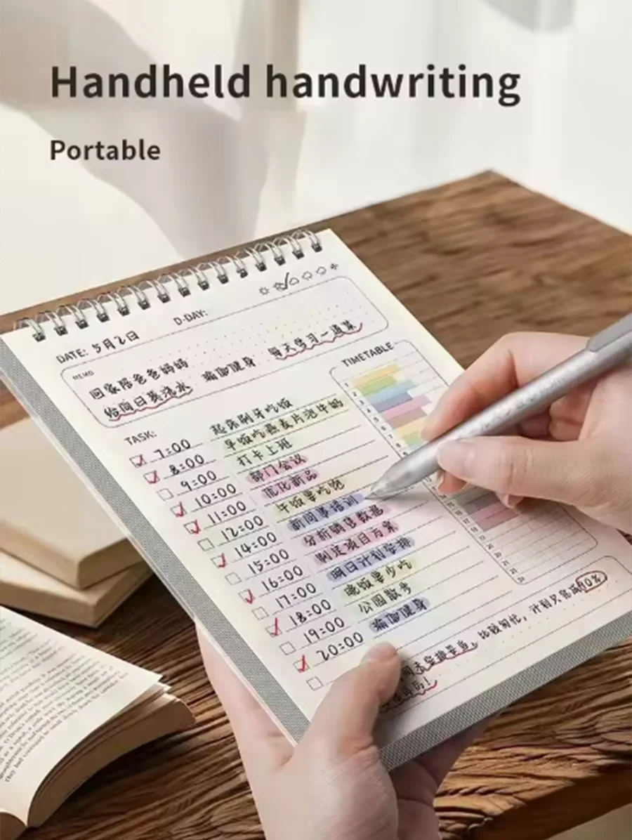 1 Buah Agenda Perencana Spiral A5 Buku Catatan Jadwal Rencana Harian untuk Melakukan Daftar Buku Catatan 160 Halaman Tebal Perlengkapan Kantor Sekolah Alat Tulis