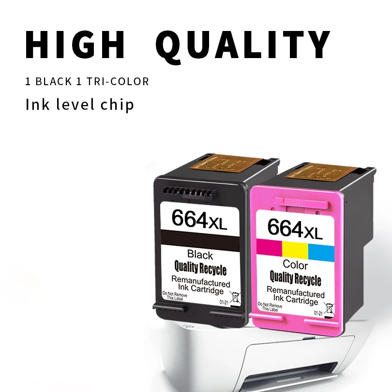 KT INK 664XL Ink cartridge Compatible for HP 664 for HP 664XL Deskjet 1115 2135 3635 2138 3636 3638 4535 4536 4538 4675 printer