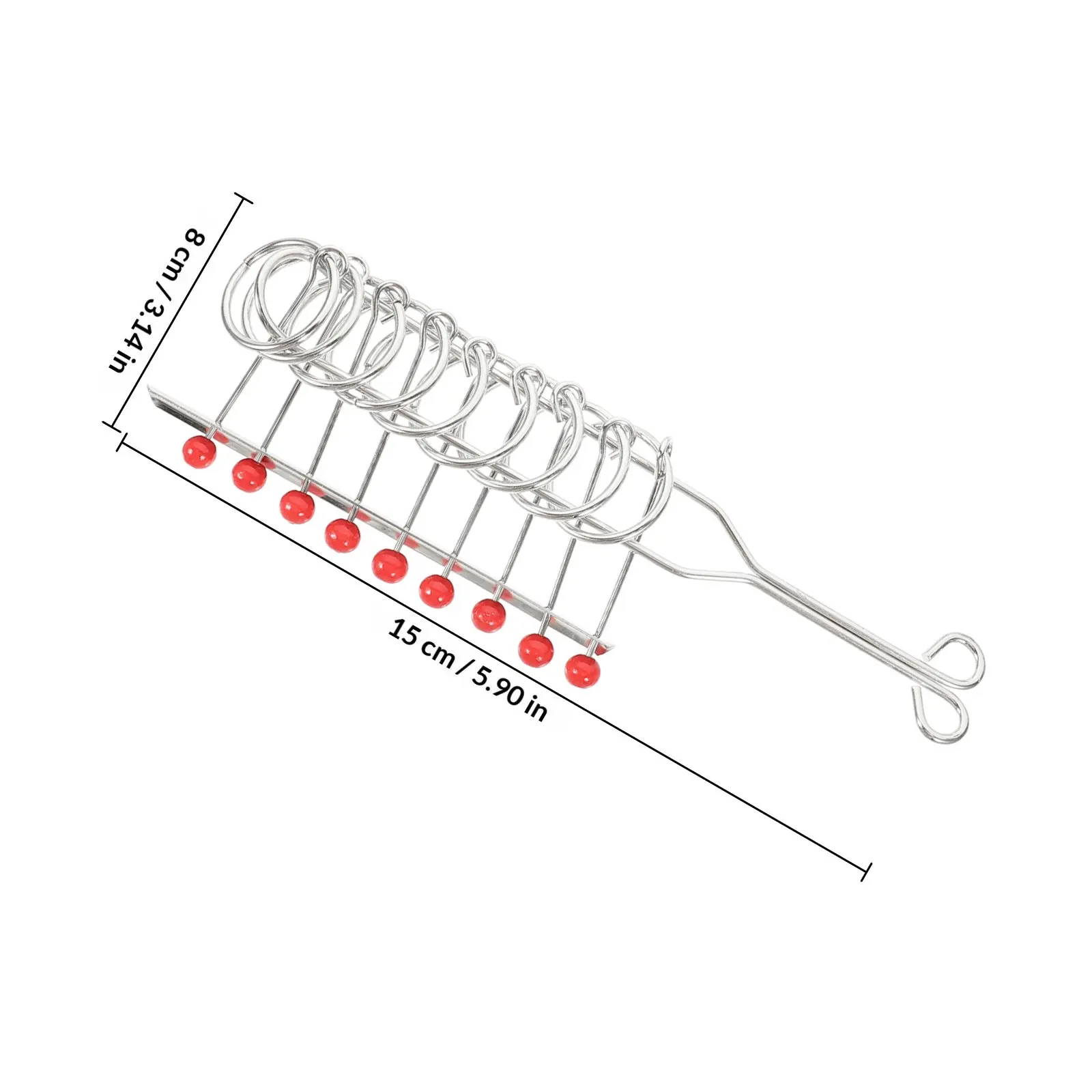 25 Peças Quebra-Cabeça de Anéis de Inteligência: Desafio Educacional para Crianças e Adultos - Jogo de Metal com 9 Anéis