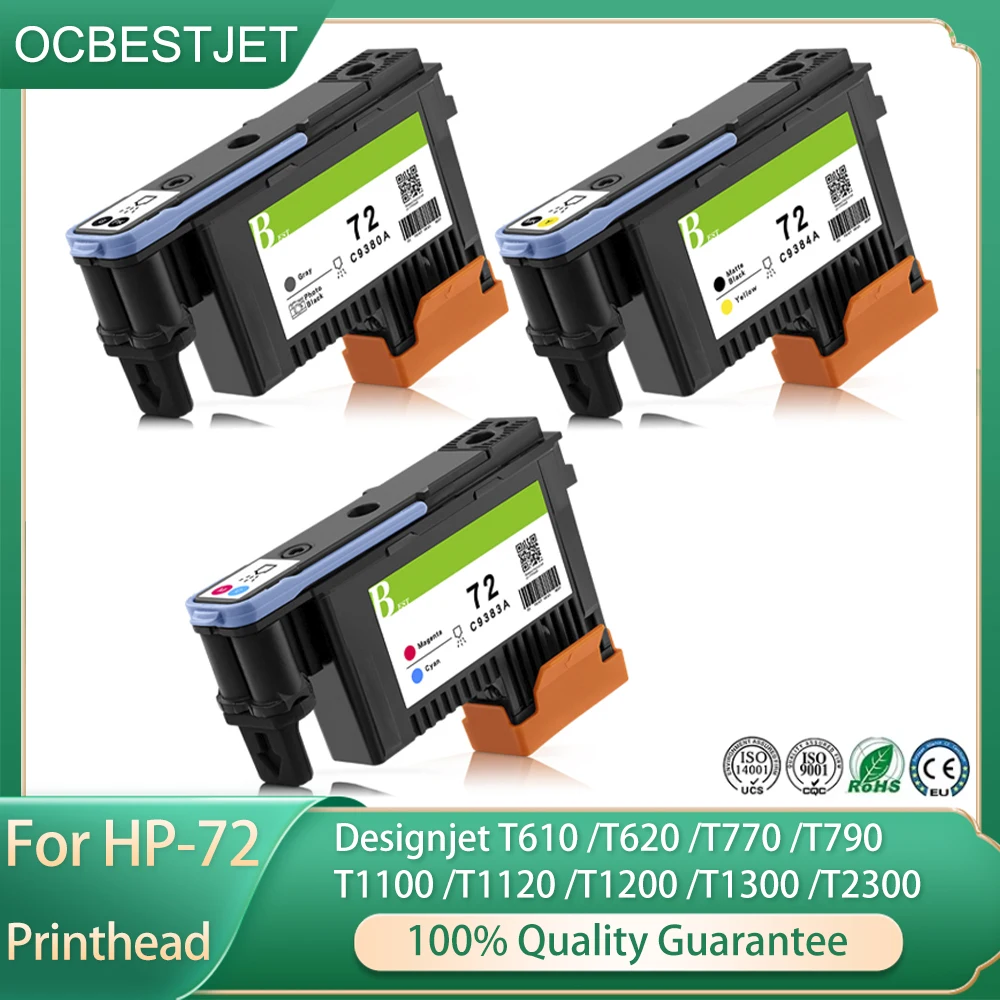 

Сменная печатающая головка HP 72 (C9380A, C9383A, C9384A) для HP Designjet T610, T620, T770, T790, T1100, T1120, T1200, T1300