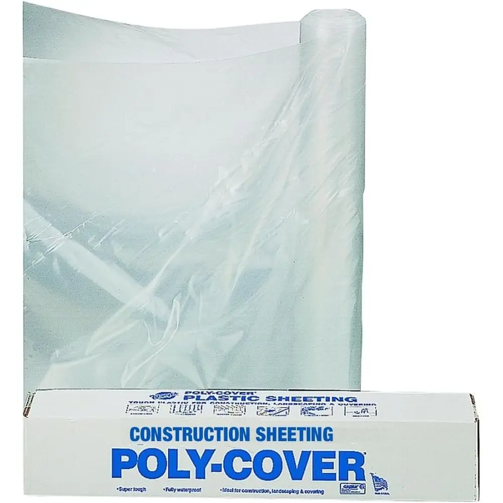 

Пленка полиэтиленовая Rocky Mountain Goods 6 Mil, 10' x 100', прозрачная, для защиты от влаги, сверхпрочная