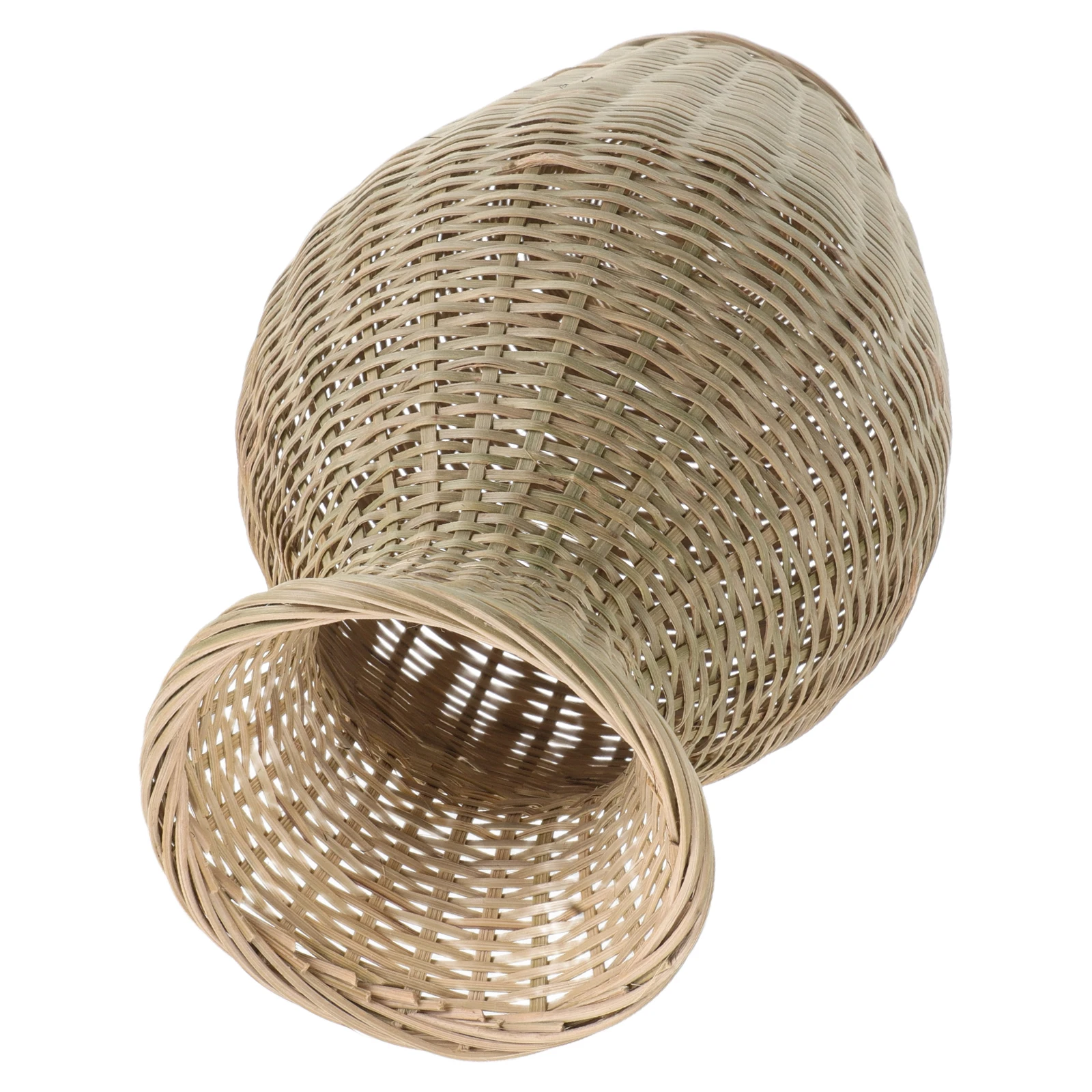 

Bamboo Vase Handwoven Artistry Traditional Chinese Craftsmanship Creative Design Home Decor Flower Basket Flower Basket