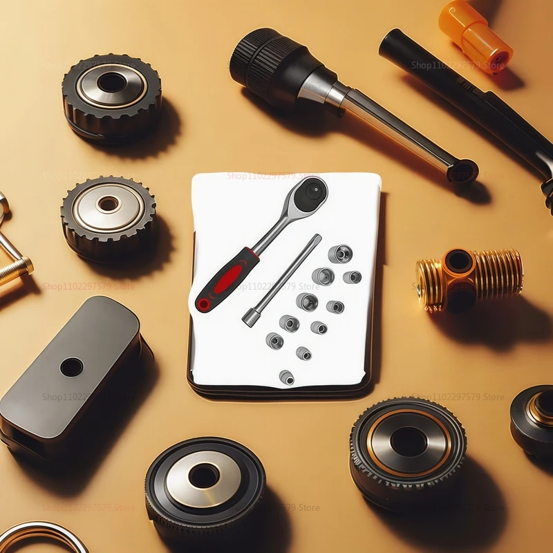 مجموعة مفاتيح ربط بسقاطة 1/4 3/8 1/2 مجموعة ربط محرك مع شريط تمديد و10 مقابس مشتركة لإصلاح السيارات والميكانيكية