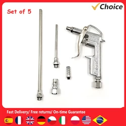 5Pcs Mini Air Blow Gun Kit Pneumatic Dust Blower Gun Air Spray Gun Dust Cleaning Air Blower for Automobile Engine Cleaning