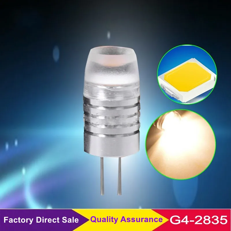 G4 1.5W 3W COB Led Light Bulb Mini Aluminum Body Spotlight DC12V High Power for Chandelier LED Lights Home Decration