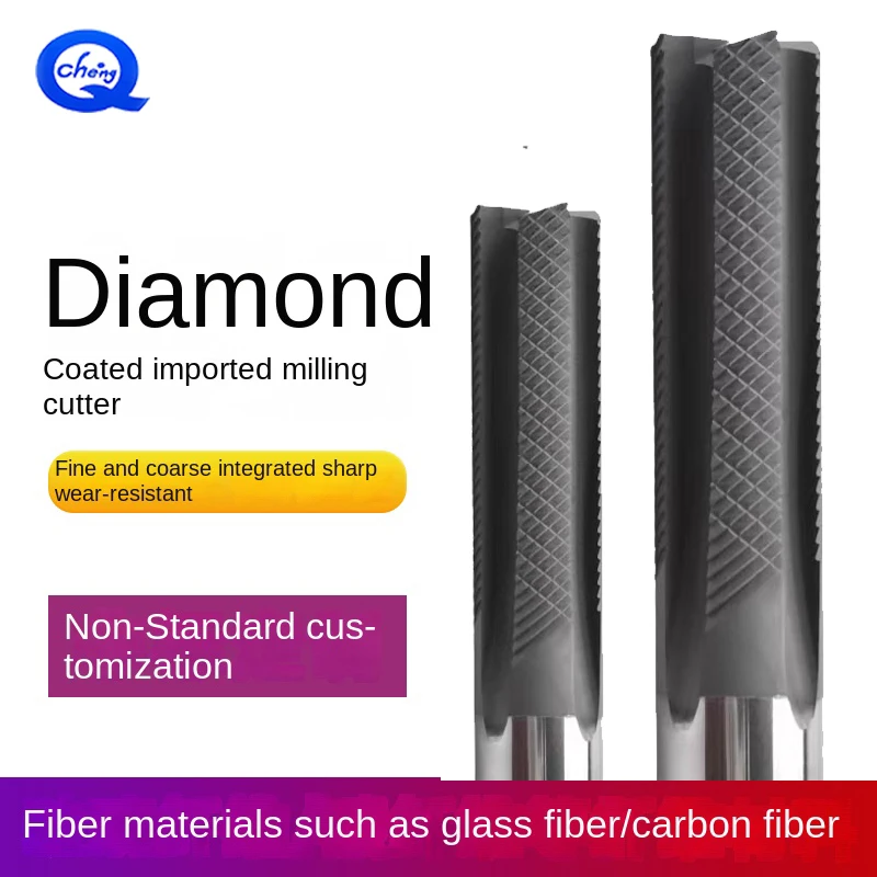 

Import Diamond Coated Tungsten Steel Straight Groove Milling Cutter For Fiberglass Carbon Fiber Aerospace Composite Materials