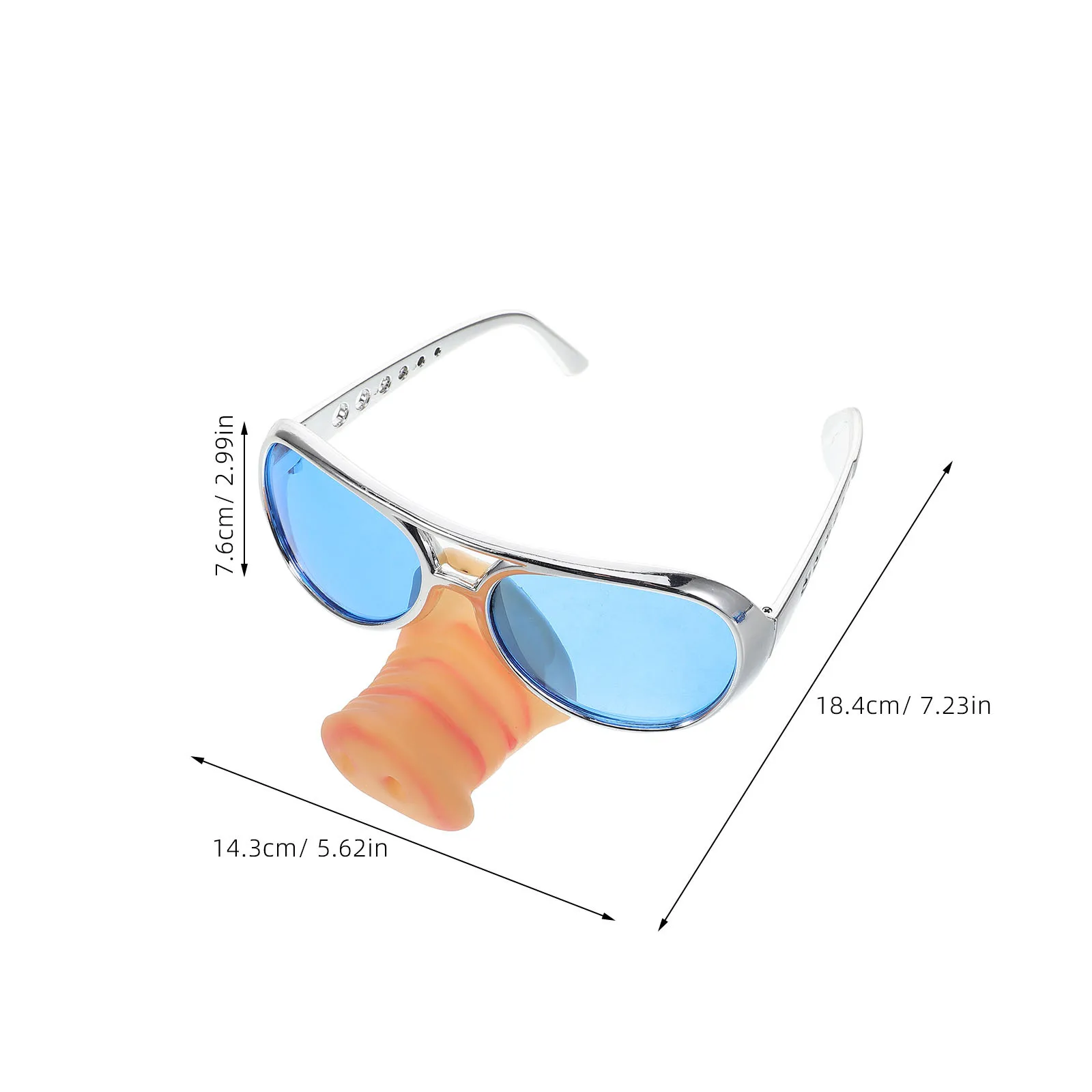 Lunettes à nez de cochon, nouveauté, Costume amusant, lunettes de fête pour Halloween, événements, accessoires de stand Photo, ajustement confortable, unisexe