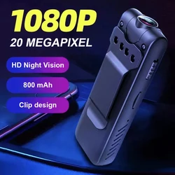 1080P Full HD Mini kamera noktowizyjna 90 ° obrotowa policyjna rejestrator do egzekwowania prawa nagrywania w pętlę kamery