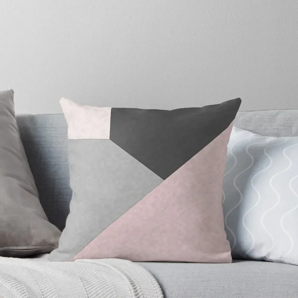 

Gray , pink , patchwork Throw Pillow Ornamental Pillow Decorative Cushions For Luxury Sofa pillow