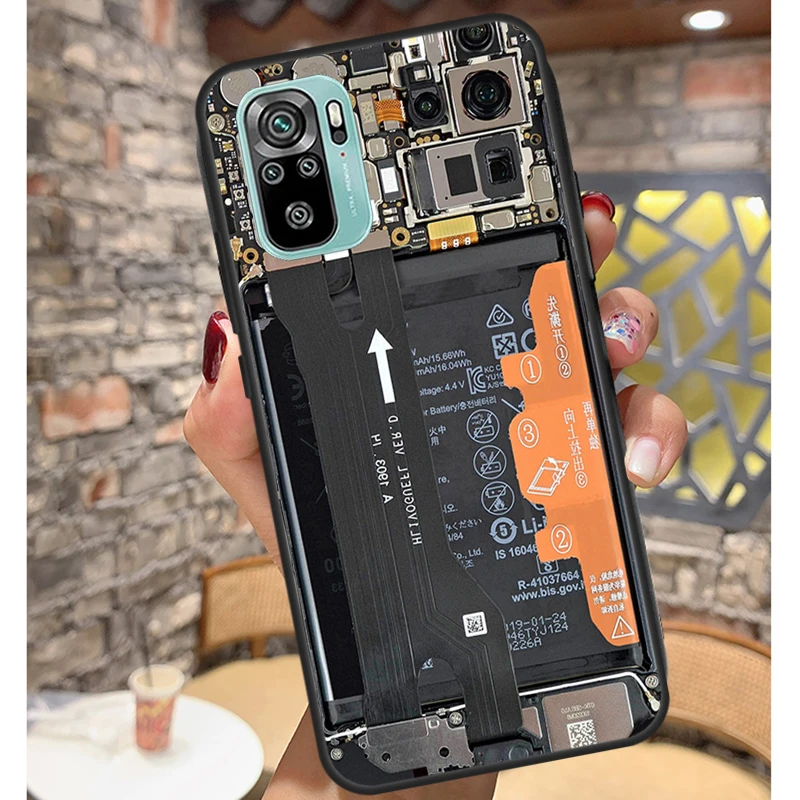 Motherboard Circuit Board Case For Xiaomi Redmi Note 12 Pro 8 9 10 11 Pro 9S 10S 11S 12S Redmi 12C 10C 9C 10A Cover