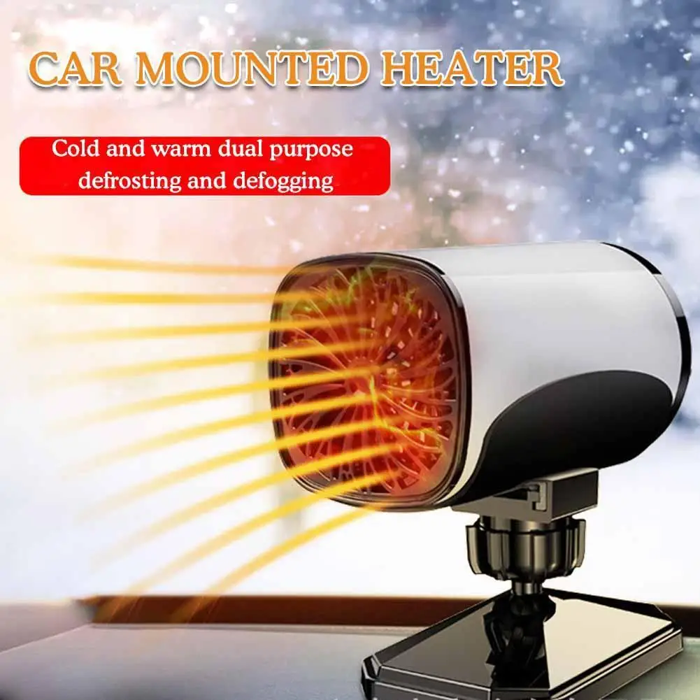 

12V Car Lighter HeaterCar Heater Defroster 130W Mini Electric Heater 2 IN 1 Cooling Heating Fan Auto Windshield Defogging De