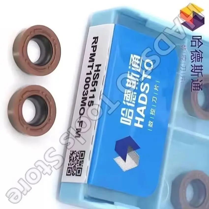 

RPMT1003MO-FM HS5115/RPMT08T2MO-FM HS5115/RPMT10T3MO-FM HS5115 HADSTO CNC blade carbide inserts milling inserts 10pcs/box