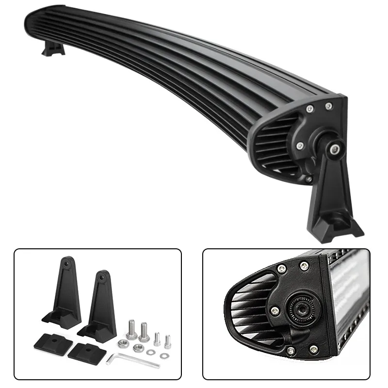 22 32 42 52inch Straight Curved LED Work Light Bar Car Truck IP68 Spot Flood LED Lighting Bar SUV Offroad 4x4 4wd Driving Lights