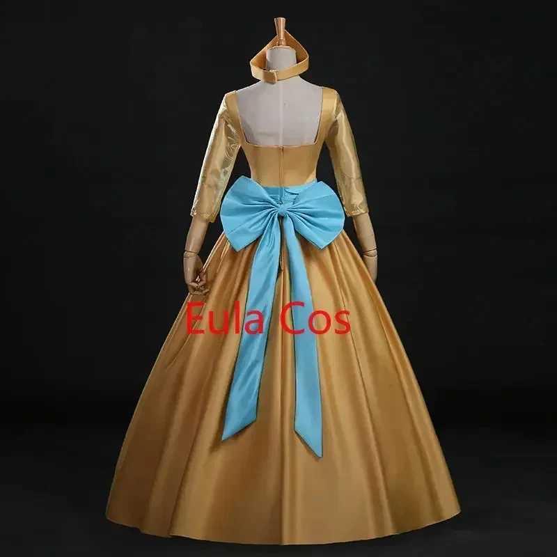 

Halloween Costumes Cosplay ★ Princess Anastasia Yellow with Hair Accessory s for Women ☆New