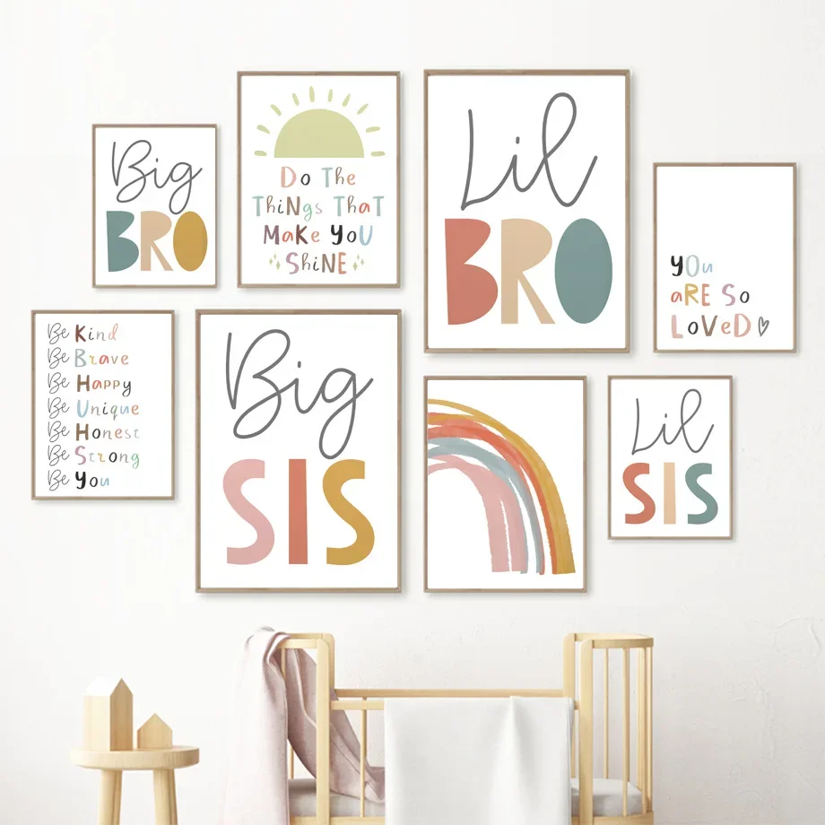 

Boho Rainbow Sun Boy Girl Educate Nursery Wall Art Canvas Painting Nordic Posters And Prints Wall Pictures Baby Kids Room Decor