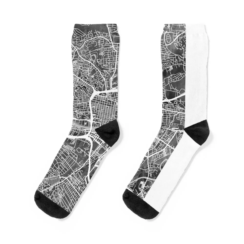 

Glasgow Street Map Socks Climbing essential Lots new in's Socks Woman Men's