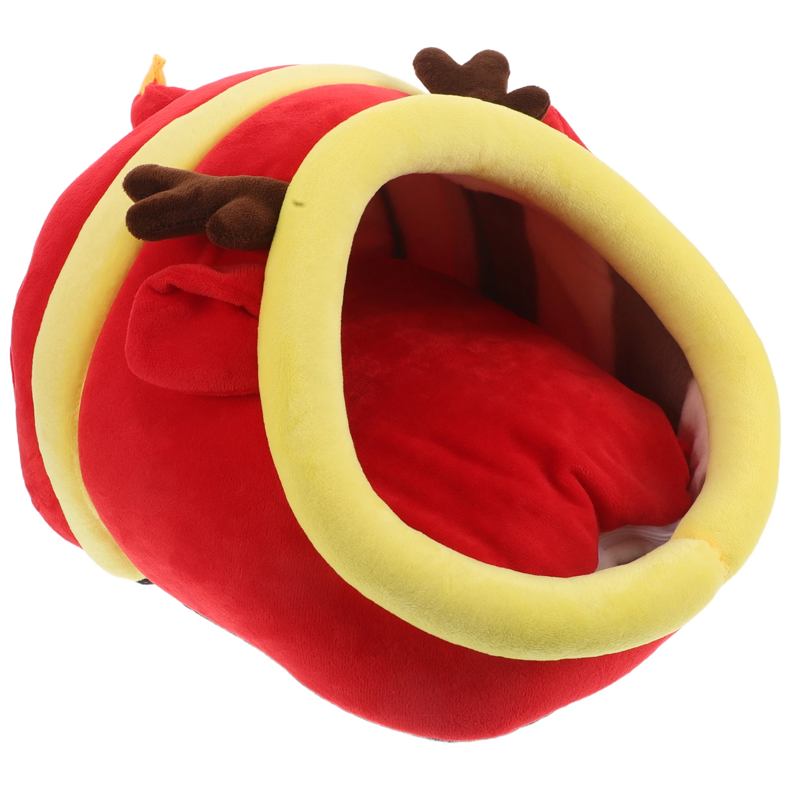 

Cozy Warm Pet Nest For Small Animals Hamster Bed House Hideout Multi-Functional Comfortable Spherical Fabric Nest Cute