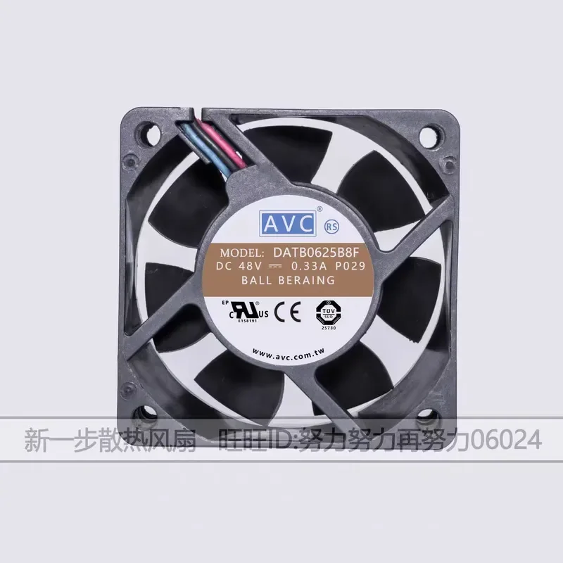 for DATB0625B8F Original AVC 6025 48V 0.33A 6CM for Huawei switch server fan