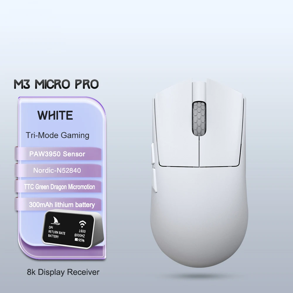 Darmoshark M3 Micro V2 Wireless Gaming Mouse Double 8k Nordic N54L