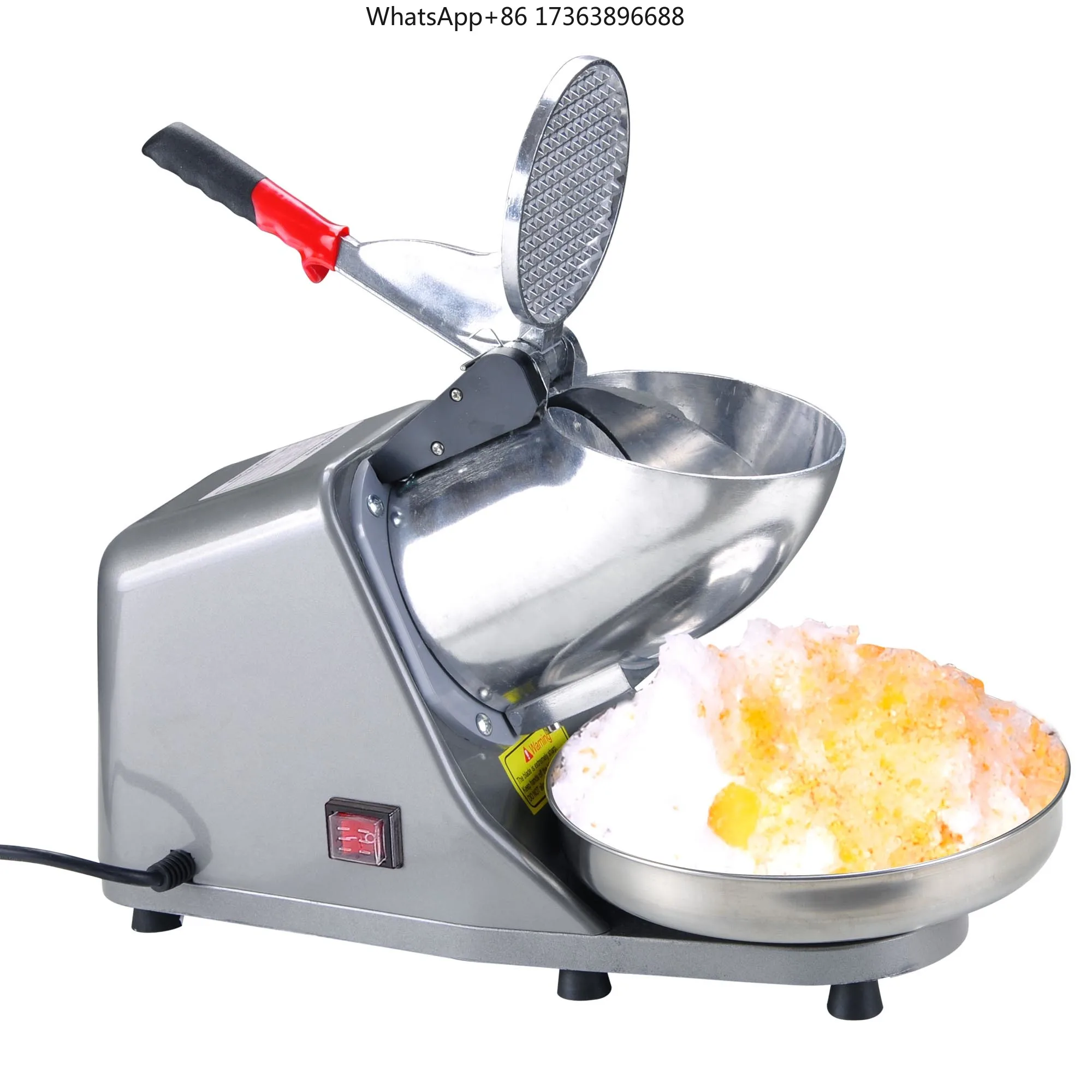 Electric Industrial Commercial Ice Maker Aluminum Casing Ice Block Crusher Machine Ice Crusher for Drinks