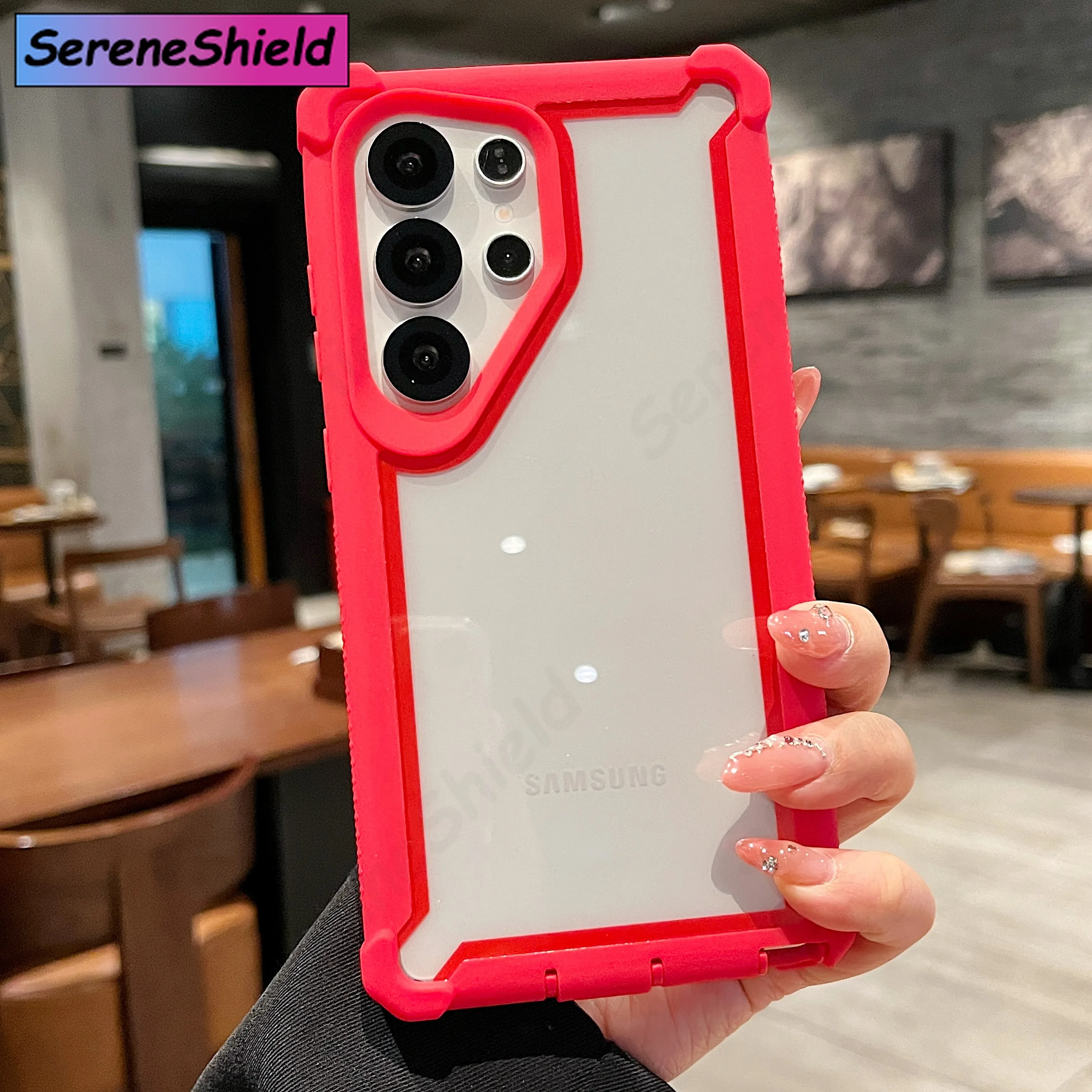 Armor Shockproof Case For Samsung S26U S25Plus S24 S23 FE S22 S21 Ultra Plus FE  A55 A54  A35 A15  Clear Cover