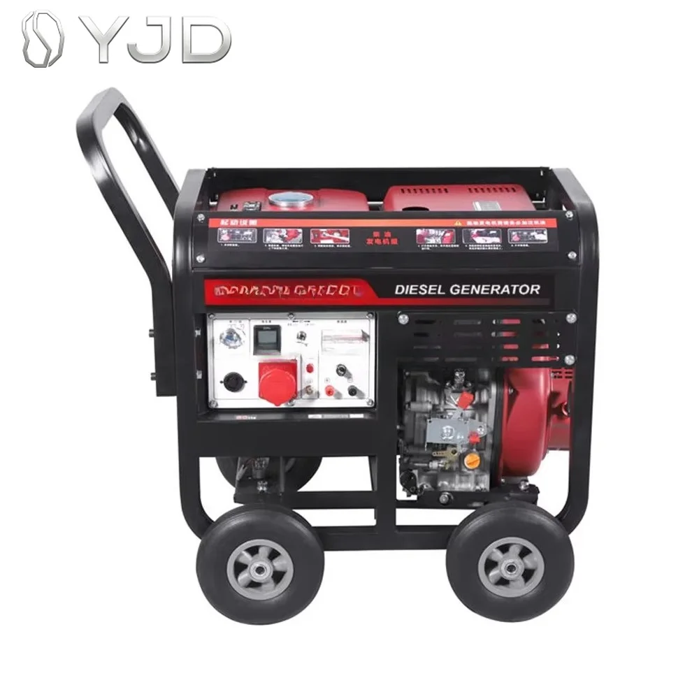 Ac  New Arrival  Single  Phase  Durable  Small Cheaper  diesel Generators 5.0kw  5.5kw 1 Cylinder  Open Type