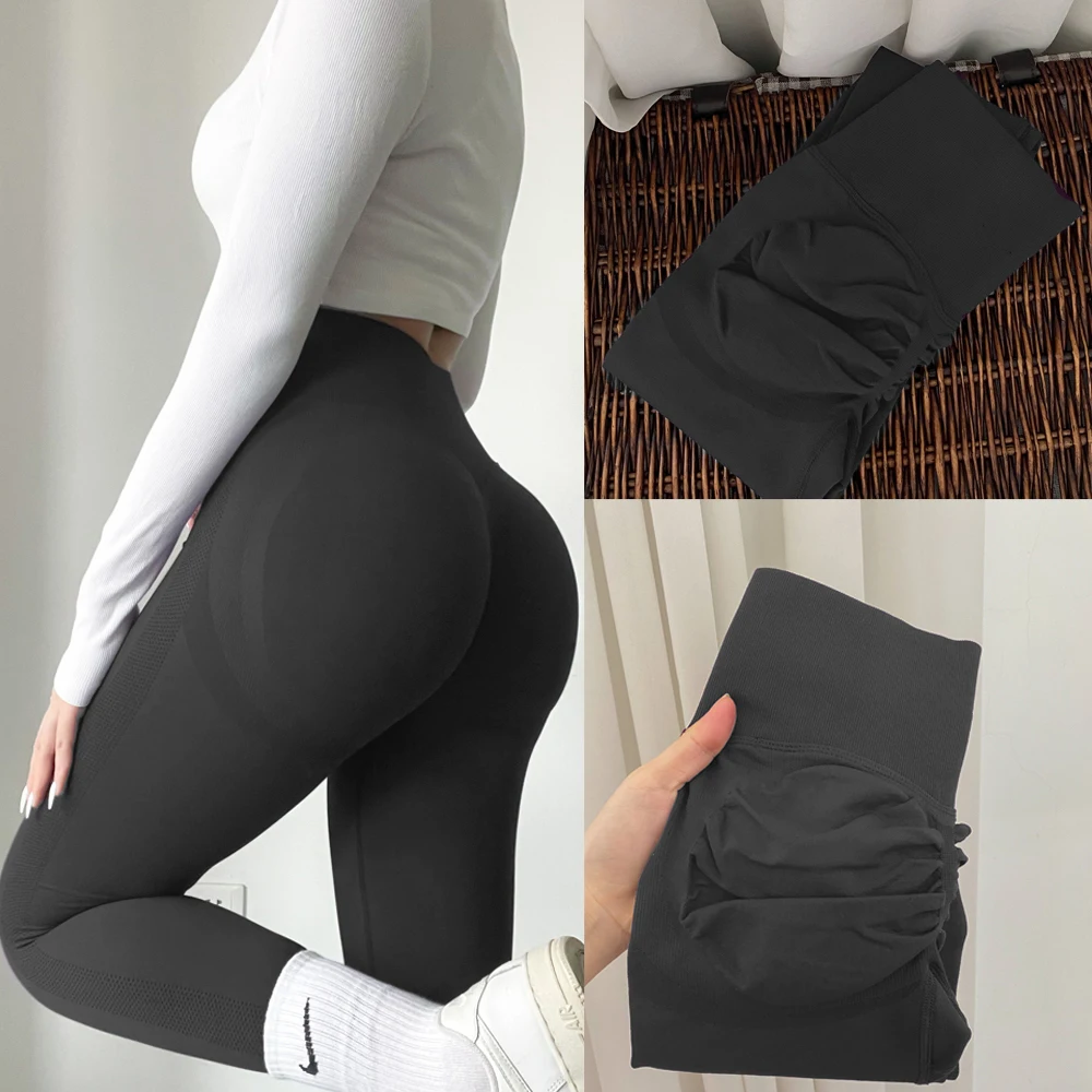 Yoga Leggings Frauen Fitness Läuft Hohe Taille Dünne Hosen Push-Up Sport Scrunch Butt Legging Gym Athletisch Jogging Workout Weibliche – Detail 2