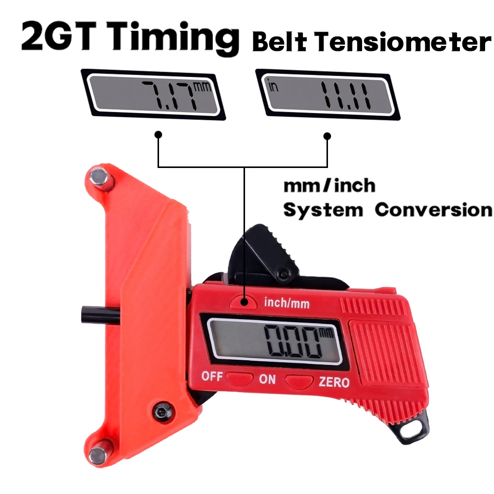 TWO TREES Belt Elastic Tensiometer Synchronous Belt Tension Gauge Tester Detection Measurement for Voron 2.4 Trident K1 K1 MAX