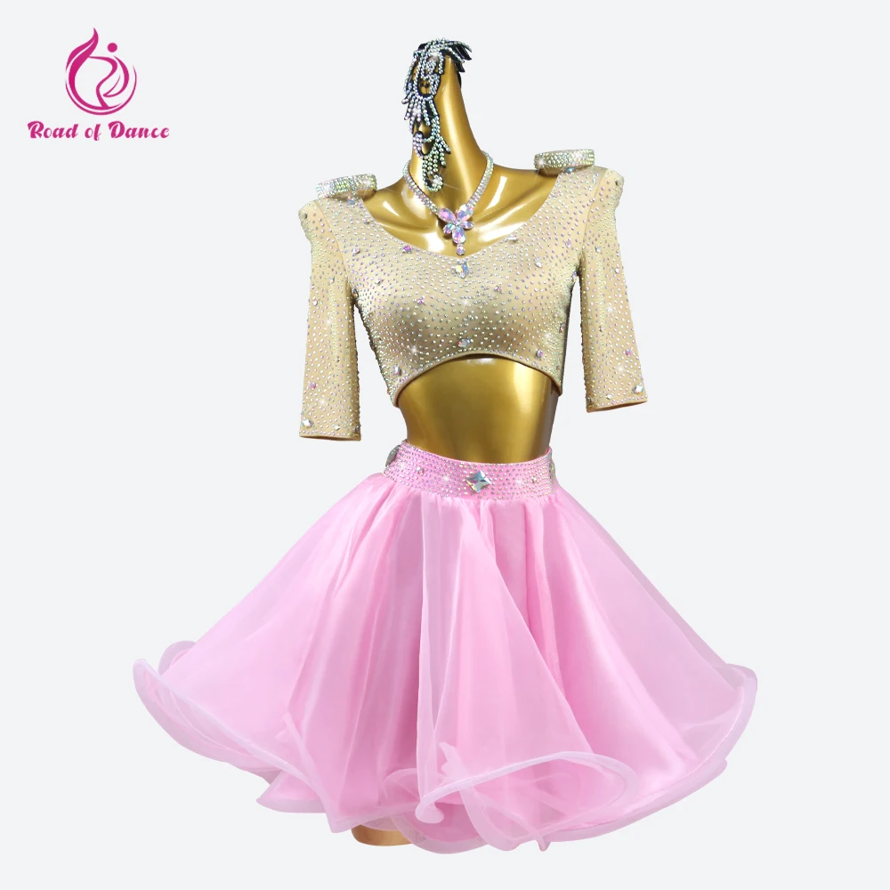 

Latin Dress Dance Sport Costume Pants Women Competition Line Clothes Party Girl Suit Top Ballroom Dancewear Skirt Stage Practice