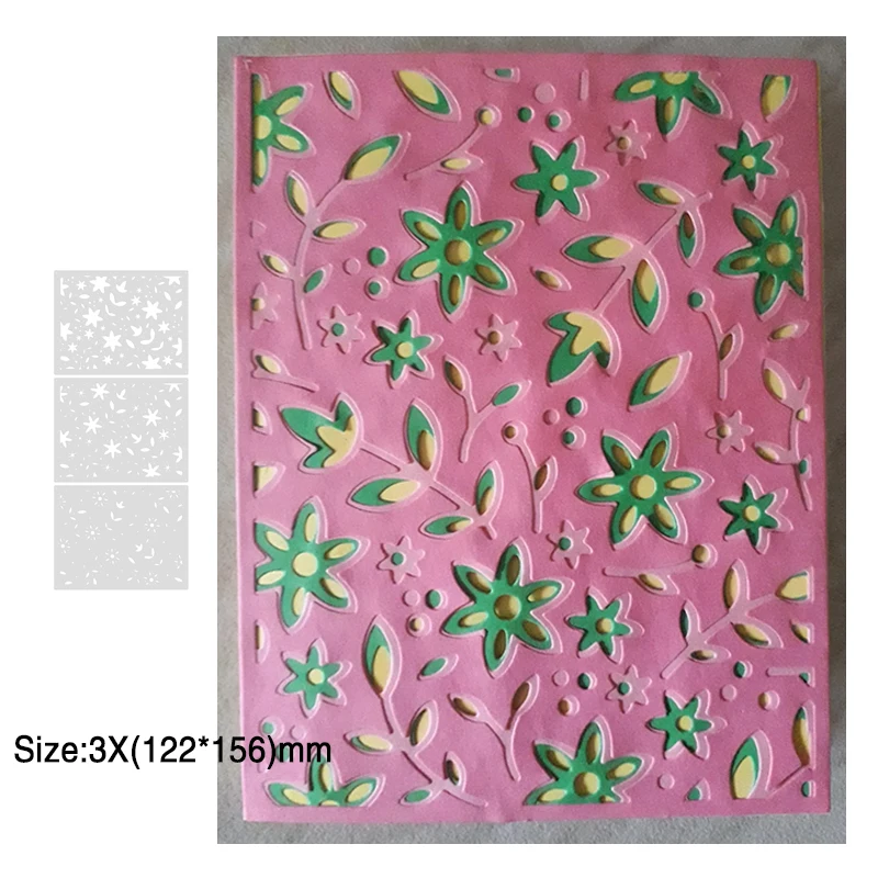 2023 New Wildflower Layer Metal Cutting Die Is Used For Diy Scrapbook Template Album Stamp Process Embossed Paper Card Productio