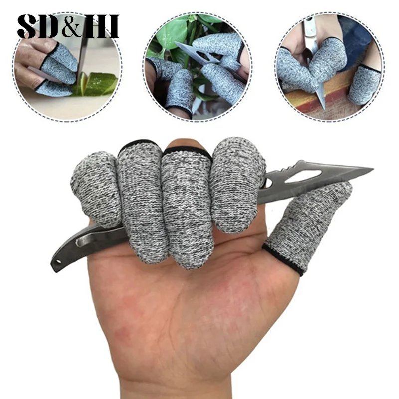 

5Pcs Cut Resistant Finger cot High Performance Level 5 Protection Finger Gloves