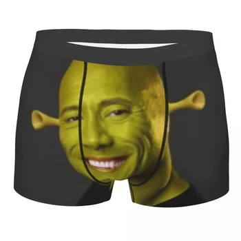 Dwayne The Shrek Boxer Shorts For Homme 3D Print American Actor Johnson Underwear Panties Briefs Breathable Underpants