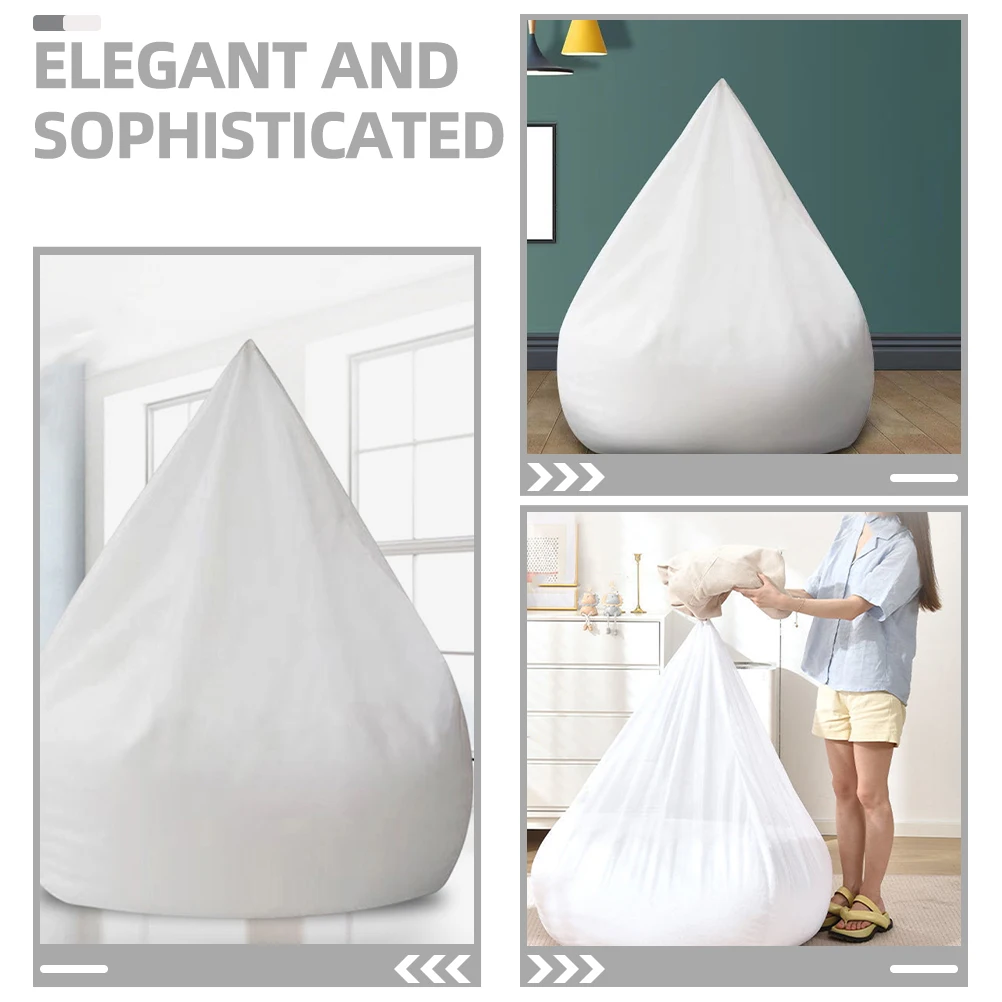 2 قطعة كيس فول شبكي الغطاء الداخلي لا ملء استبدال بطانة ل أريكة كسولة تنفس المضادة للرائحة يناسب معظم الأحجام غرفة نوم المنزل