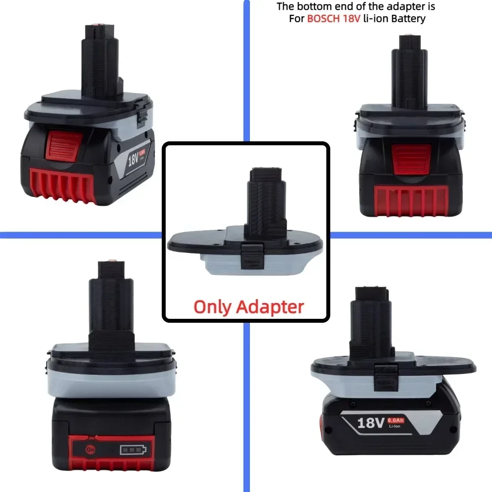 Battery Adapter/Converter For BOSCH 18V Li-ion Battery Series TO for Dewalt 18V XRP Ni-cd Cordless Tools Accessory(Only Adapter) view 5