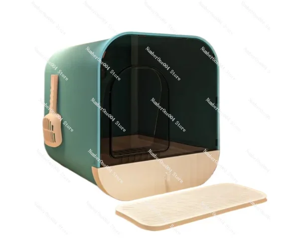 For cat litter box Large deodorant Cat toilet closed litter box Large spillproof litter box