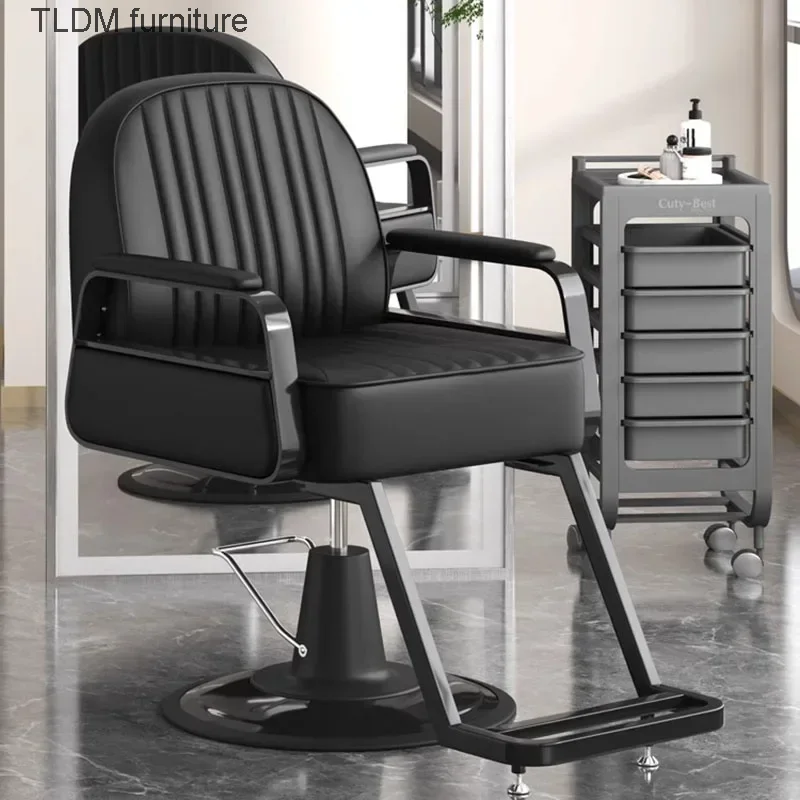 

Comfortable Barber Chairs Hairdresser Vanity Esthetician Swivel Chair Facial Recliner Silla De Barberia Modern Furniture