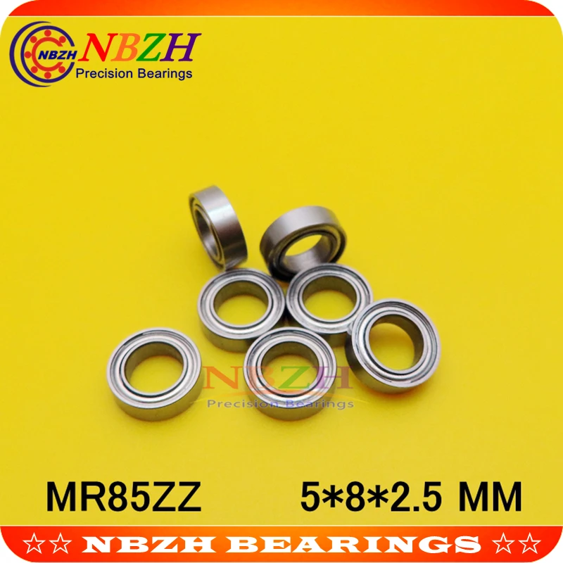 NBZH  10pcs 675ZZ  MR85-2RS SMR85ZZ SMR85-2RS ZZ 2RZ L-850 Deep Groove Ball Bearings 5 x 8 x 2.5mm High Quality