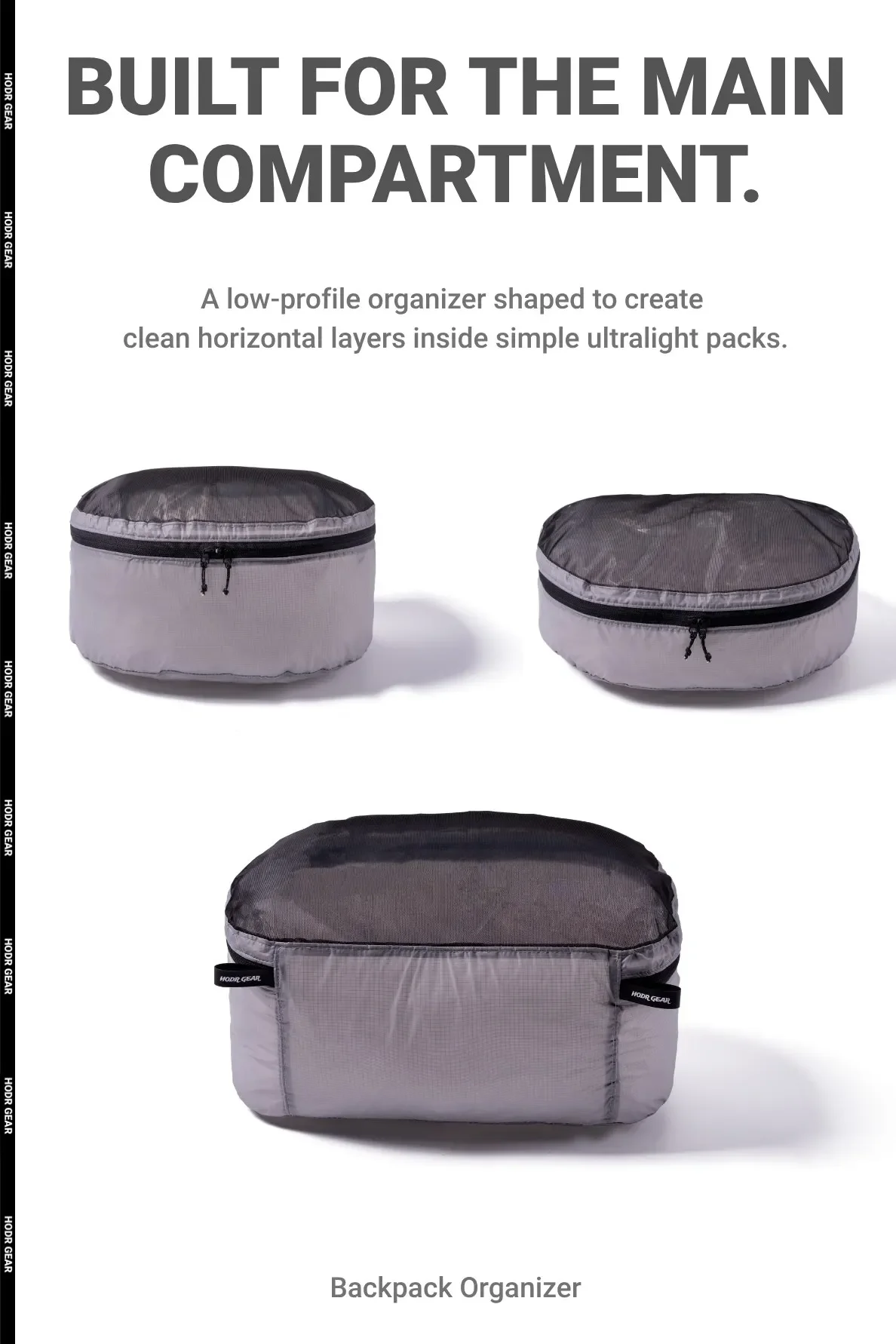 [HODRGEAR] Mesh Pack Pod Rucksack-Organizer mit Sichtbarer Netzoberseite Enthält Polycro Rucksack-Innenauskleidung für Ultraleichte Packungsorganisation – Detail 3