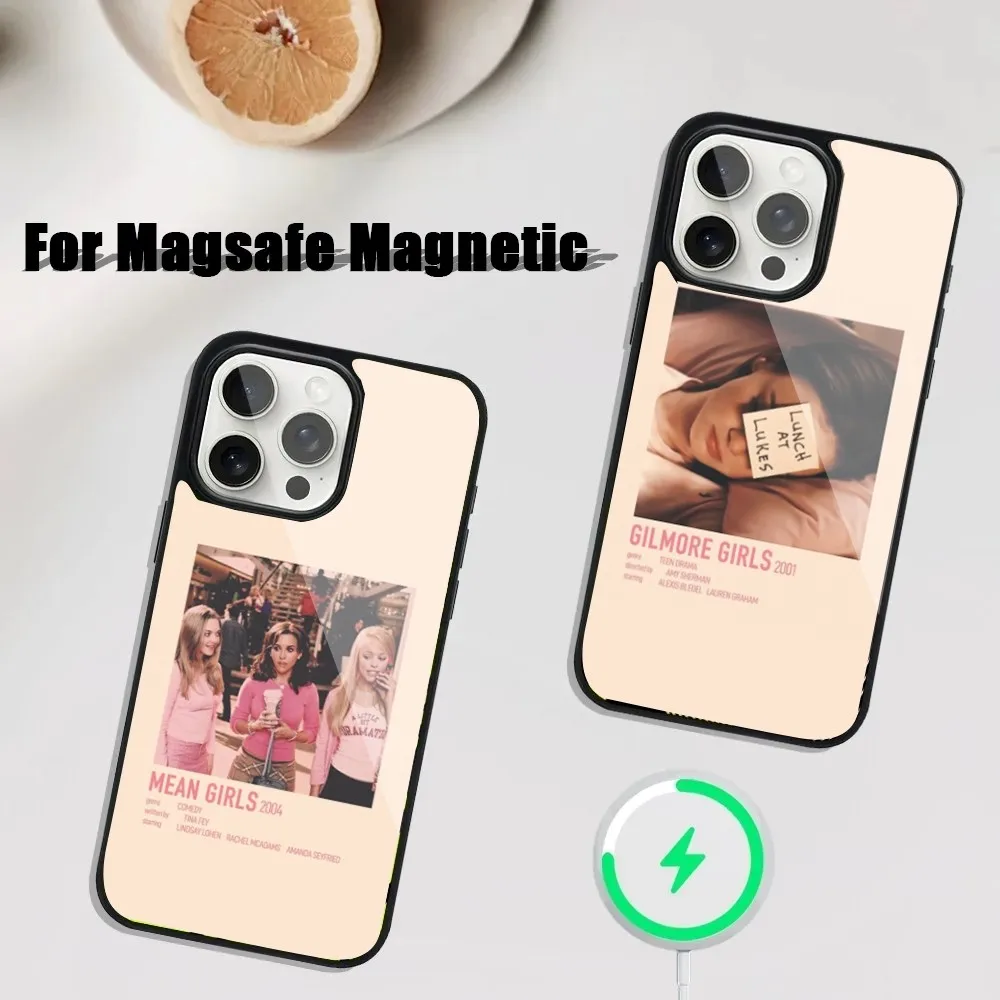 G-GossipS Girl Design Art Phone Case For iPhone 16,15,14,13,12,11,Plus,Pro,Max Mini Magsafe Magnetic Wireless Charging